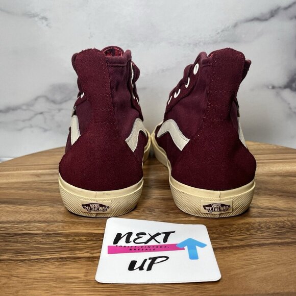 Vans Burgundy High-Top Athletic Shoes - Picture 4 of 10